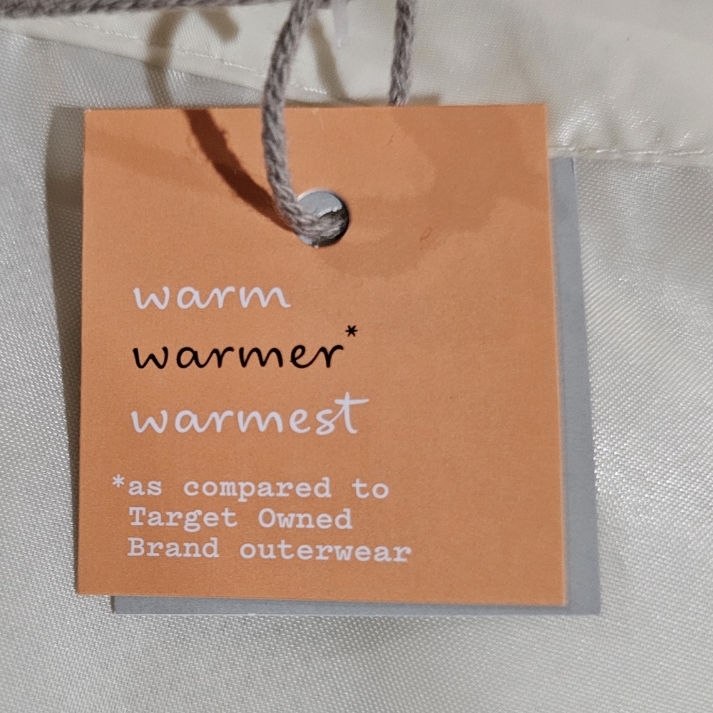 NWT A New Day Cream Puffer Jacket/Coat Water Resistant - Picture 7 of 10